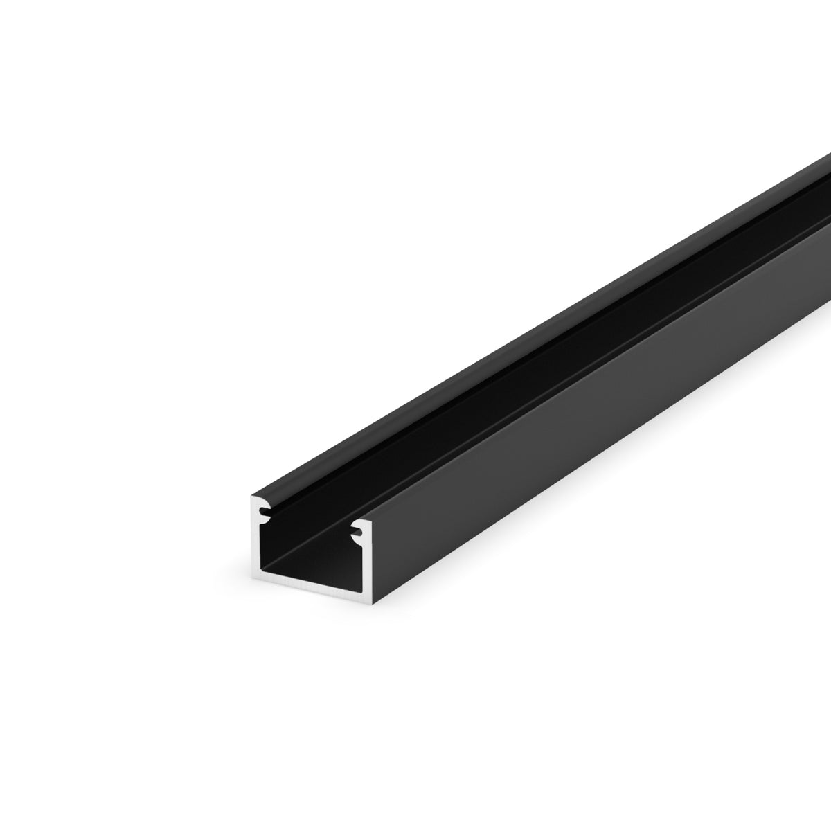 Profil LED aluminiowy SobkoTEC ST4-2 1m czarny, nawierzchniowy slim 15x6 mm